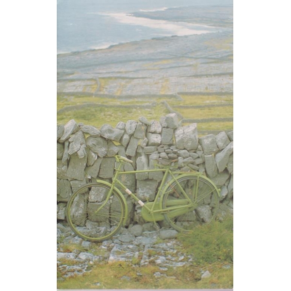 Картичка-Green bicycle on Inis Meain,Aran Island