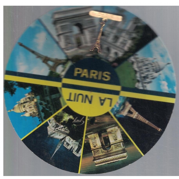 Картичка-Paris-със значка на Айфеловата кула