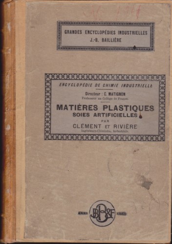 Matieres plastiques soies artificielles