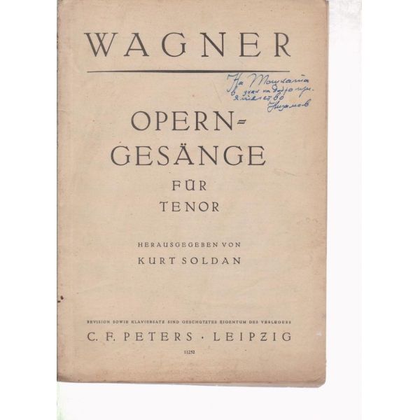 Opern-Gesange fur tenor