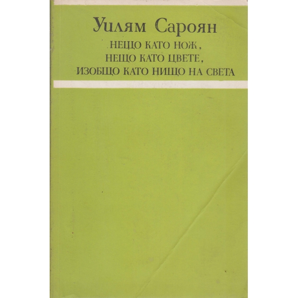 Нещо като нож,нещо като цвете,изобщо като нищо на света-разкази